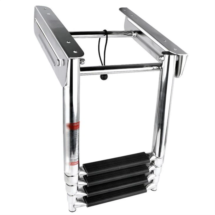 4 step telescoping boat ladder